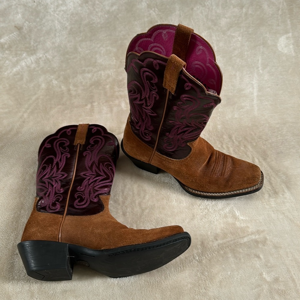 Ariat leather western cowgirl winter boots